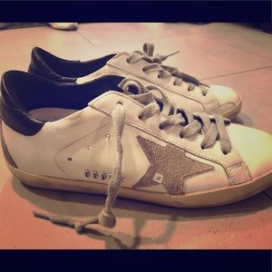 GOLDEN GOOSE Superstar Leather Sneakers Size 5